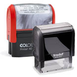 Selbstfärber mit individueller<br>Textplatte Printy / Printer