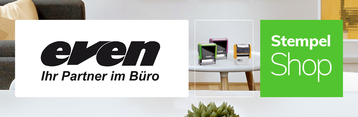 Stempel einfach online gestalten |  Bürobedarf Even GmbH & Co. KG 
