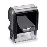 Textstempel mit integriertem Kissen